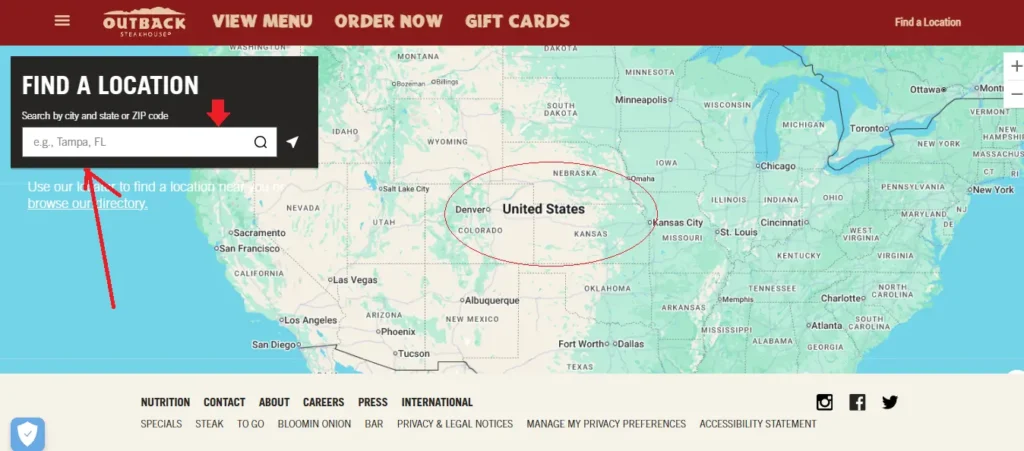 Outback Store Locator